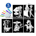 Cute Children Painting Set Coloring Drawing Velvet Set for Boys Girls Kids